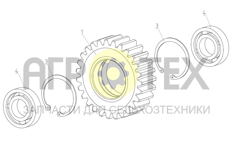 Чертеж Колесо зубчатое (РСМ-100.05.03.400)